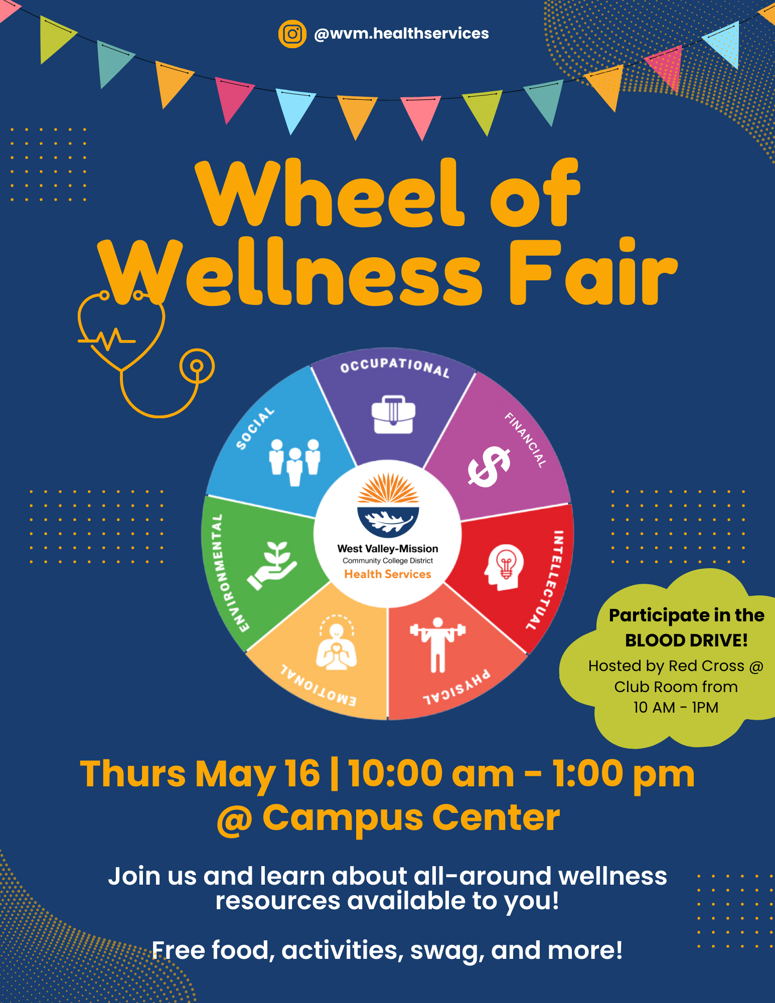 Wheel of Wellness Fair Flyer